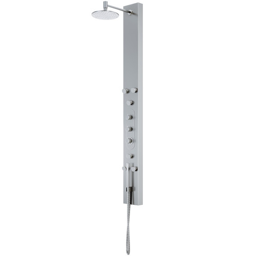 Vigo Dilana Stainless Steel Shower Panel Column - 6 Body Spray Jets & Rain Showerhead