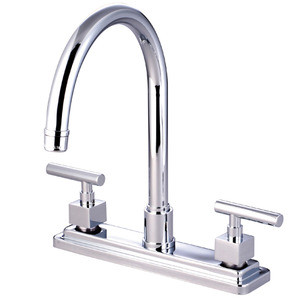 Kingston Brass Two Handle Widespread Kitchen Faucet - Polished Chrome KS8791CQLLS