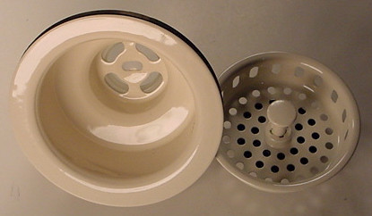 Trim To The Trade Post Style Basket Strainer For Kitchen Sink, Almond - 4T-231-19