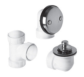 Mountain Plumbing Lift & Turn Bath Waste & Overflow Plumber"s Half Kit - Antique Brass - BDWPLTP/AB
