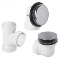 Mountain Plumbing Soft Toe Touch Bath Waste & Overflow Kit - Satin Brass - BDWUNVP/SB