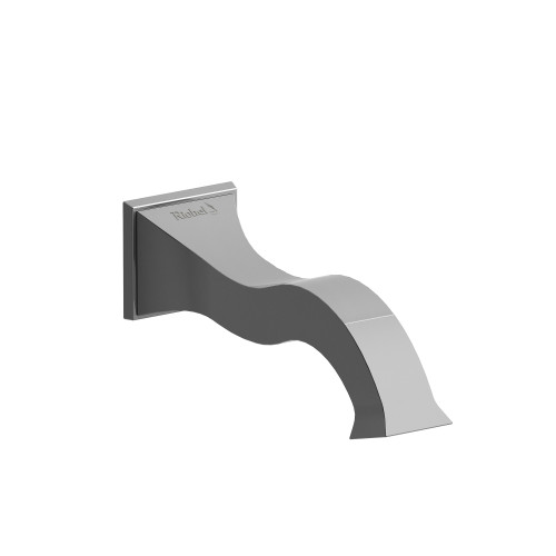 Riobel EF80BN Square Tub Spout - Brushed Nickel