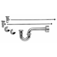 Mountain Plumbing Lavatory Supply Kits with P-Trap - Satin Gold - MT9100-NL/SG