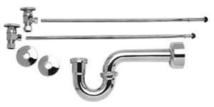 Mountain Plumbing Lav Supply Kits W/P-Trap - Polished Gold - MT9100-NL/GPB
