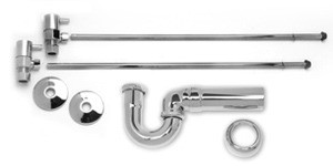 Mountain Plumbing Lav Supply Kits W/New England/ Massachusetts P-Trap - Brushed Nickel - MT3041-NL/BRN