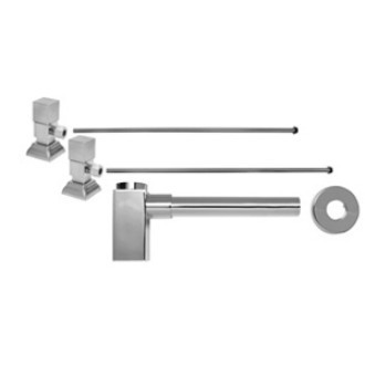 Mountain Plumbing Lav Supply Kits With Decorative Trap - Polished Nickel - MT7001-NL/PN