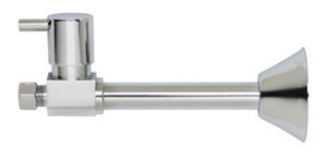 Mountain Plumbing Lever Handle Sweat Straight Valve - Satin Chrome - MT517L-NL/SC