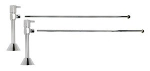 Mountain Plumbing Lavatory Sweat Valve Supply Kit - Polished Chrome - MT7122L-NL/CPB