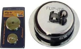 Flip-It 90-325 PVD Tub Drain Stopper/Overflow Plate Conversion Kit - Brushed Nickel - P90-325