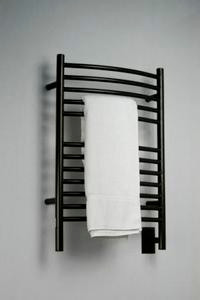 Amba Jeeves Model E Curved Electric Heated Towel Warmer - Oil Rubbed Bronze - 20-1/2" W x 31" H - ECO