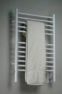 Amba Jeeves Model E Straight Electric Heated Towel Warmer - White - 20-1/2" W x 31" H - ESW