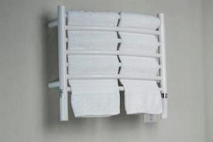Amba Jeeves HCW-20 H Curved Electric Heated Towel Warmer - White - 20-1/2" W x 18" H