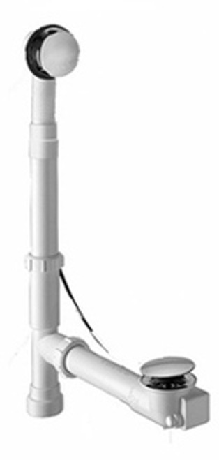 Mountain Plumbing BDR20S27-2 PCP Cable Operated Bath Waste & Overflow Kit - Polished Copper