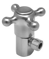 Mountain Plumbing MT4001X-NL/SB Cross Handle Angle Valve -  Satin Brass