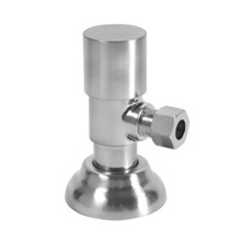 Mountain Plumbing Brass Round Handle Angle Valve - PVD Brass - MT6004-NL/PVD