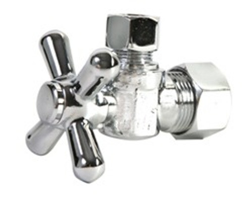Mountain Plumbing MT621-NL/BRN Mini Cross Handle Angle Valve -  Brushed Nickel Mountain Plumbing MT621-NL/BRN Mini Cross Handle Angle Valve -  Brushed Nickel