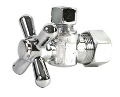 Mountain Plumbing Mini Cross Handle Angle Valve - Brushed Nickel - MT621-NL/BRN