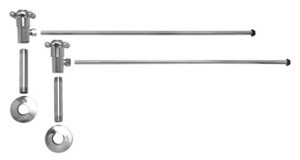 Mountain Plumbing MT4910X-NL/PVD Brass Cross Handle Lav Angle Supply Kit -  Polished Brass