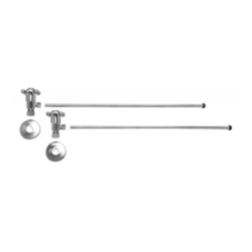 Mountain Plumbing MT4930X-NL-CPB Cross Handle Lav Angle Supply Kit - Polished Chrome