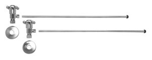 Mountain Plumbing MT4930X-NL-GPB Cross Handle Lav Angle Supply Kit - Polished Gold