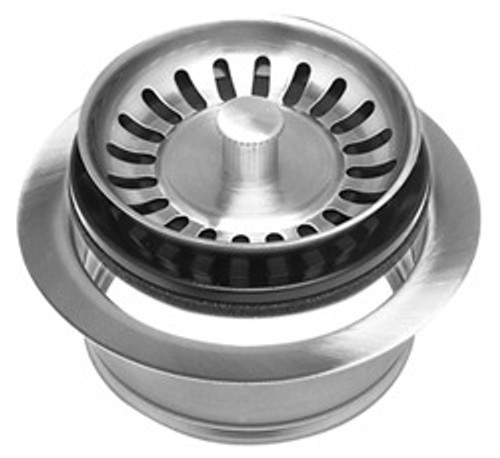 Mountain Plumbing MT200EV BRS Waste Disposer Flange and Stopper Strainer - Brushed Stainless