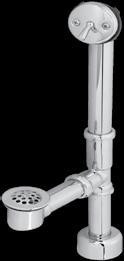 Westbrass D3231K 12 Twist/Close Waste/Overflow Tub Drain - Oil Rubbed Bronze - D3231K-12