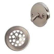 Westbrass D92K-07 2 Hole Trip Lever Tub Drain Trim Kit - Satin Nickel