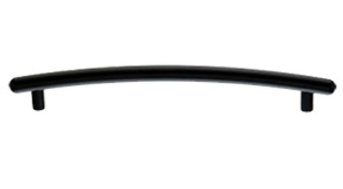 Top Knobs TK170BLK 12" CC Curved Appliance Door Pull - Flat Black