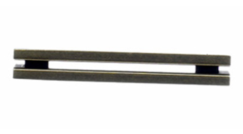 Top Knobs Sanctuary TK55GBZ 3 1/2" CC Flat Rail Cabinet Door Pull - German Bronze Top Knobs Sanctuary TK55GBZ 3 1/2" CC Flat Rail Cabinet Door Pull - German Bronze