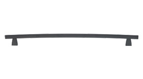 Top Knobs Sanctuary Arched 12" Center to Center Bar Pull, Flat Black - TK6BLK