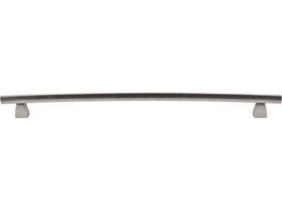 Top Knobs Sanctuary Arched 12" Center to Center Bar Pull, Antique Pewter - TK6PTA