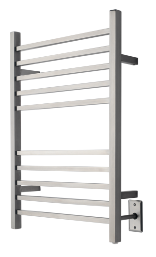 Amba Hardwired Radiant Square Towel Warmer - Brushed Stainless - RSWH-B