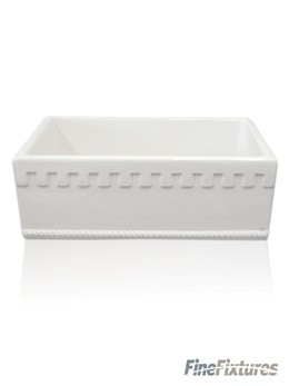 Fine Fixtures FC3018HA Hamwick English Design Fireclay Apron Kitchen Sink - White - 28 3/4" x 19 1/2"