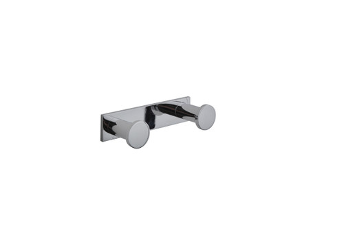 Valsan 53202CR Essentials Double Robe Hook - Chrome