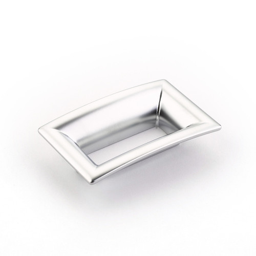 Schaub 441-M26 Finestrino Door Pull Flared Rectangle 64 mm cc - Matte Chrome