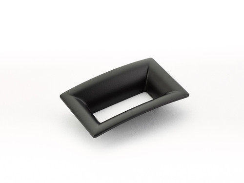 Schaub 441-MB Finestrino Door Pull Flared Rectangle 64 mm cc - Matte Black