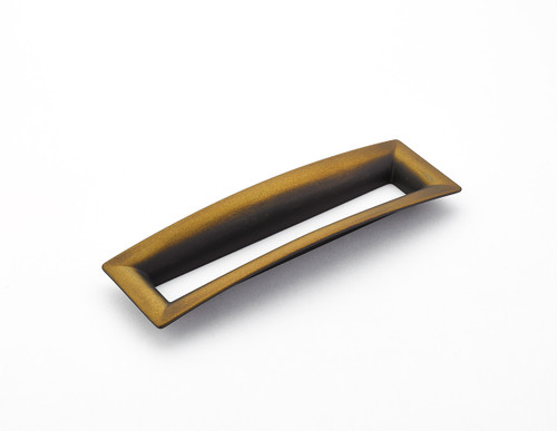 Schaub 442-BRBZ Finestrino Door Pull Flared Rectangle 160 mm cc - Burnished Bronze