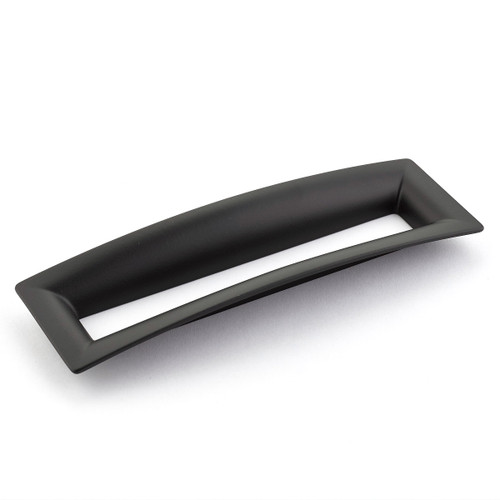 Schaub 442-MB Finestrino Door Pull Flared Rectangle 160 mm cc - Matte Black