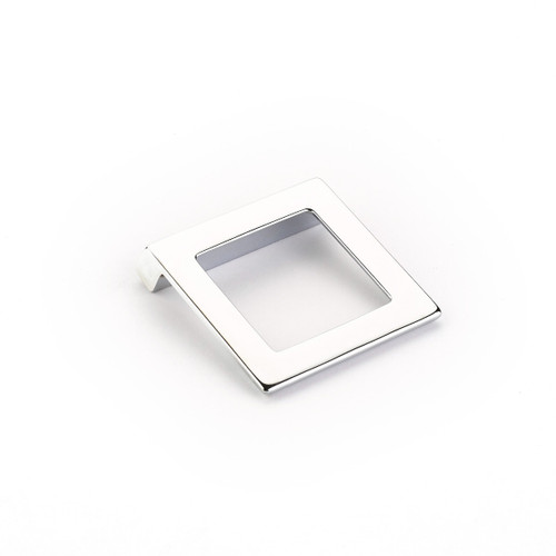 Schaub 450-26 Finestrino Door Pull Angled Square 32 mm cc - Polished Chrome