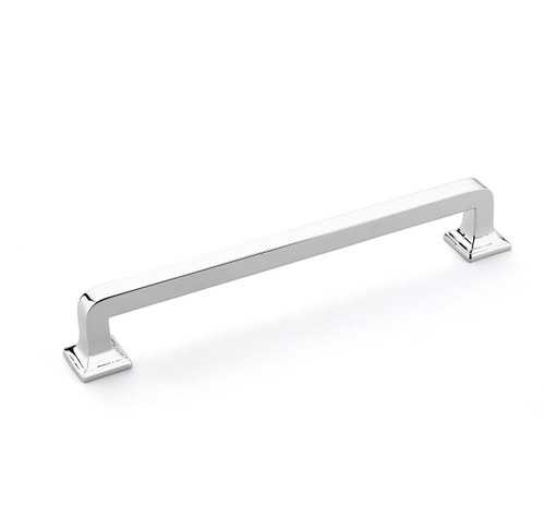 Schaub 537-26 Menlo Park Door Pull 6" cc - Polished Chrome