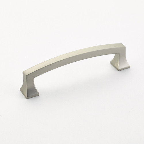 Schaub 542-15 Menlo Park Door Pull Arched 4" cc - Satin Nickel