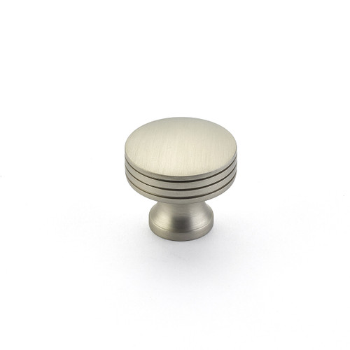 Schaub 532-15 Menlo Park Door Knob Round 1-1/4" Diam - Satin Nickel