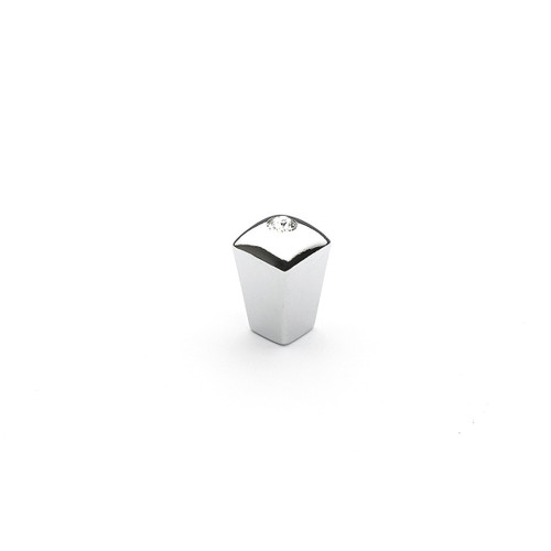 Schaub 319-26 CL Positano Door Pull Square Angled 16 mm cc - Polished Chrome/Clear