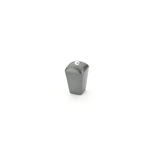 Schaub Skyevale Door Knob 1/2" Diam - Milano Silver w/crystal - 299-MSV