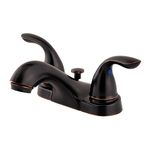 Price Pfister LG143-610Y Pfirst Series Two Handle Centerset Lavatory Faucet  and Metal Drain Assembly - Tuscan Bronze