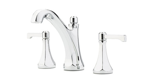 Price Pfister LG49-DE0C Arterra Two Handle Widespread Bathroom Faucet with Metal Pop-Up Drain - Polished Chrome