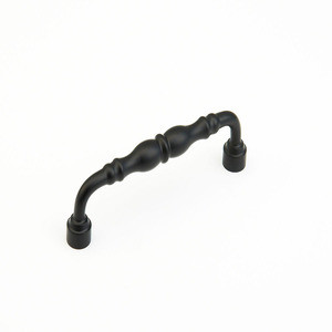 Schaub 748-FB Traditional Door Pull 6" cc - Flat Black