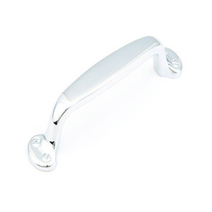 Schaub Traditional Door Pull 4" cc - Polished Chrome - 742-26