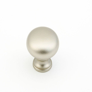 Schaub Traditional Door Knob 1-1/4" diam - Distressed Nickel - 706-DN