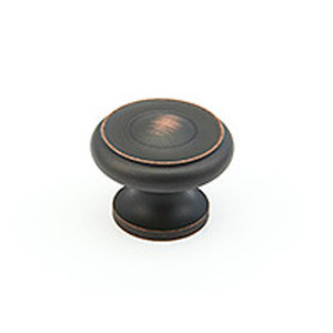Schaub Traditional Door Knob 1-1/2" diam - Michelangelo Bronze - 704-MiBZ
